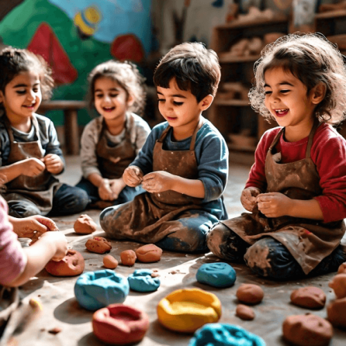 iranian_children_playing_with_clay-3